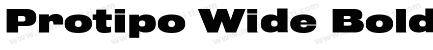 Protipo Wide Bold字体转换